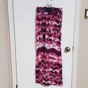Purple tye dye maxi skirt
